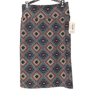 Geometric “Cassie” Skirt with Elephants